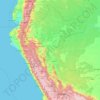 Perú topographic map, relief map, elevations map