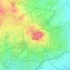 Évora topographic map, relief map, elevations map