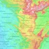 Idukki topographic map, relief map, elevations map