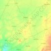 Nagaur topographic map, relief map, elevations map