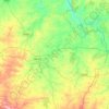 Dahod Taluka topographic map, elevation, relief