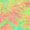 Ankogel Group topographic map, elevation, relief