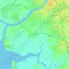 Majura Taluka topographic map, elevation, relief