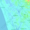 Mukundapuram topographic map, relief map, elevations map