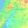 Santarém topographic map, relief map, elevations map