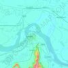 Munger topographic map, relief map, elevations map