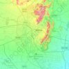 Jaipur Municipal Corporation topographic map, relief map, elevations map
