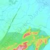 Berhampur topographic map, relief map, elevations map