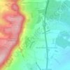 Entrange topographic map, relief, elevation