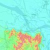 Sahibganj topographic map, elevation, relief
