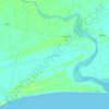 Baliapal topographic map, elevation, relief