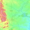 Gumla topographic map, elevation, relief