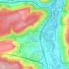 Pagny-sur-Moselle topographic map, relief, elevation