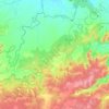 Pratappur topographic map, elevation, relief