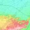 Kaimur (Bhabua) topographic map, relief map, elevations map