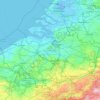 Vlaanderen topographic map, elevation, relief