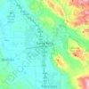 Santa Rosa topographic map, elevation, relief
