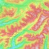 La Bresse topographic map, relief, elevation