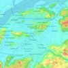 Dispur topographic map, elevation, relief