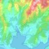 Rianxo topographic map, relief map, elevations map