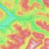 Xonrupt-Longemer topographic map, relief, elevation