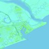 Paradip topographic map, relief map, elevations map