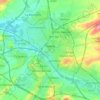 Reims topographic map, relief, elevation