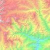 Western Sikkim Subsection topographic map, elevation, relief