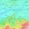 Goalpara topographic map, elevation, relief