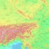 Austria topographic map, elevation, relief