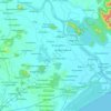 Chhatrapur topographic map, relief map, elevations map
