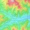 Munster topographic map, relief, elevation