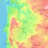 Rio Sado topographic map, relief map, elevations map