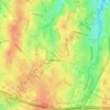 Herndon topographic map, relief map, elevations map