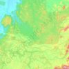 Koraput topographic map, elevation, relief