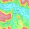 Épernay topographic map, relief, elevation