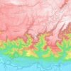 Mawsynram topographic map, elevation, relief