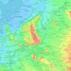 Gelderland topographic map, elevation, relief