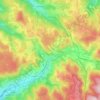 Le Tholy topographic map, relief, elevation