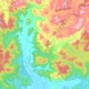 Rayagada topographic map, elevation, relief