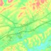 Abingdon topographic map, relief map, elevations map