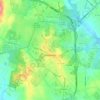 Warrenton topographic map, relief map, elevations map
