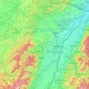 Bas-Rhin topographic map, relief, elevation