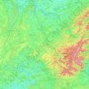 Vosges topographic map, relief, elevation
