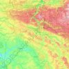 Ardennes topographic map, relief, elevation