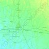 Madhepura topographic map, relief map, elevations map