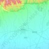 Udalguri topographic map, elevation, relief