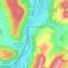Corny-sur-Moselle topographic map, relief, elevation