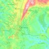 Rio Maior topographic map, relief map, elevations map