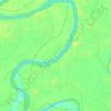 Rapti River topographic map, elevation, relief
